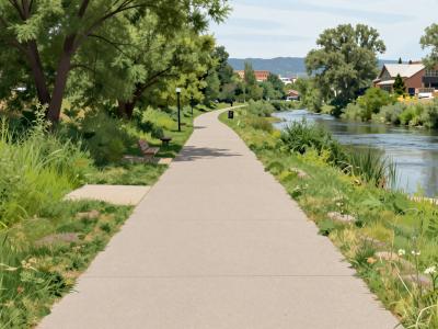 AI-generated illustration of Ogden River Parkway
