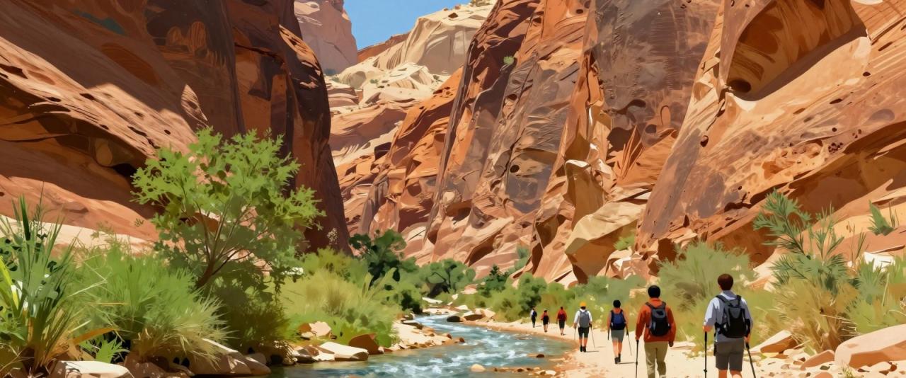 Illustrative header image for Hiking the Narrows