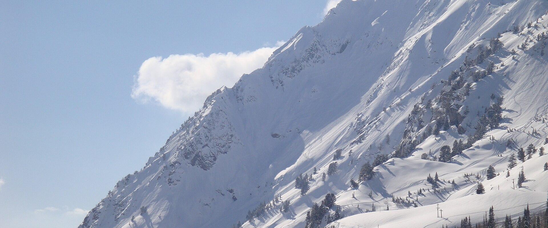 Mount Superior rising above Alta in Little Cottonwood Canyon, Utah