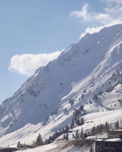 Mount Superior rising above Alta in Little Cottonwood Canyon, Utah