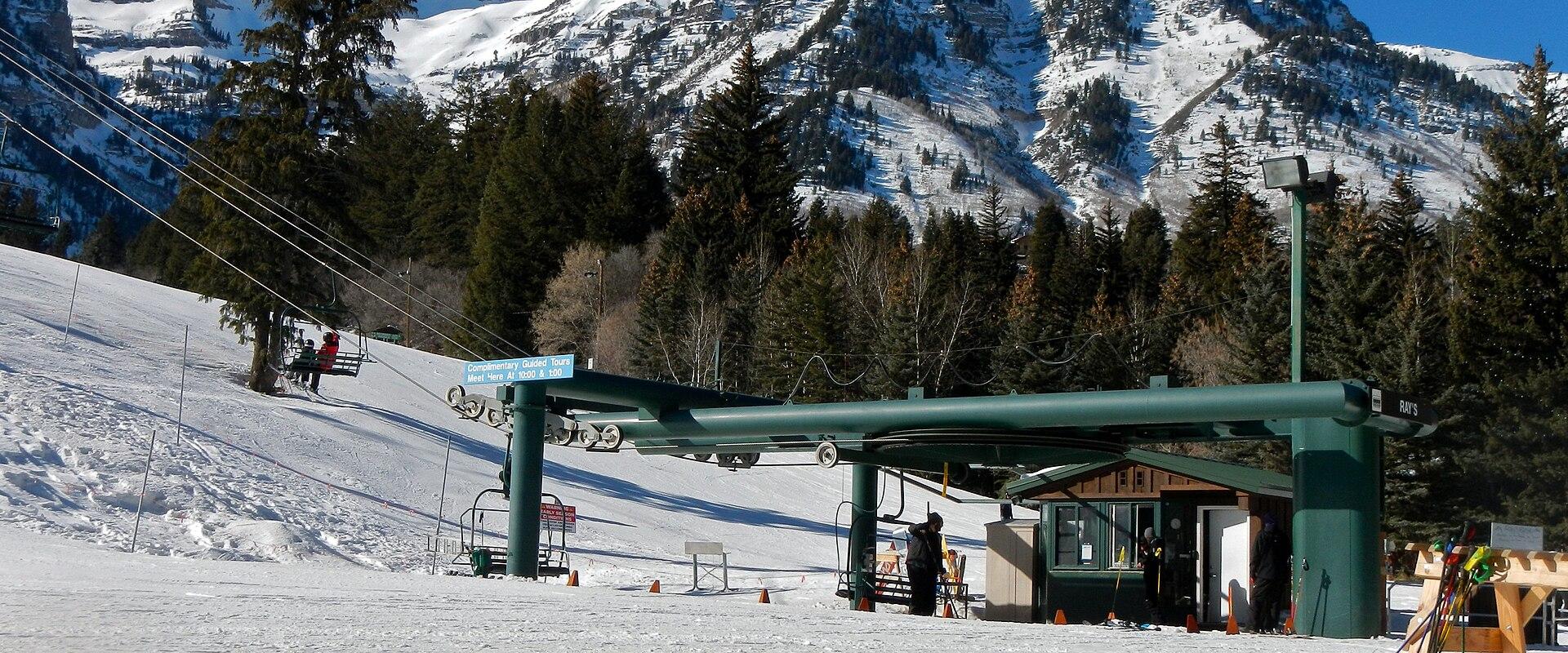 Mount Timpanogos above the Sundance ski lifts