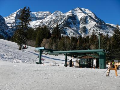 Mount Timpanogos above the Sundance ski lifts