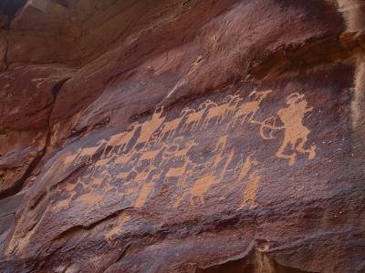 Rock art panel in Nine Mile Canyon