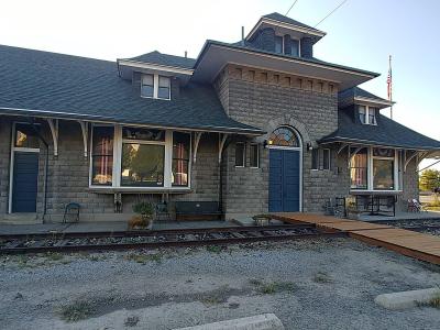 The historic Union Pacific depot in Brigham City