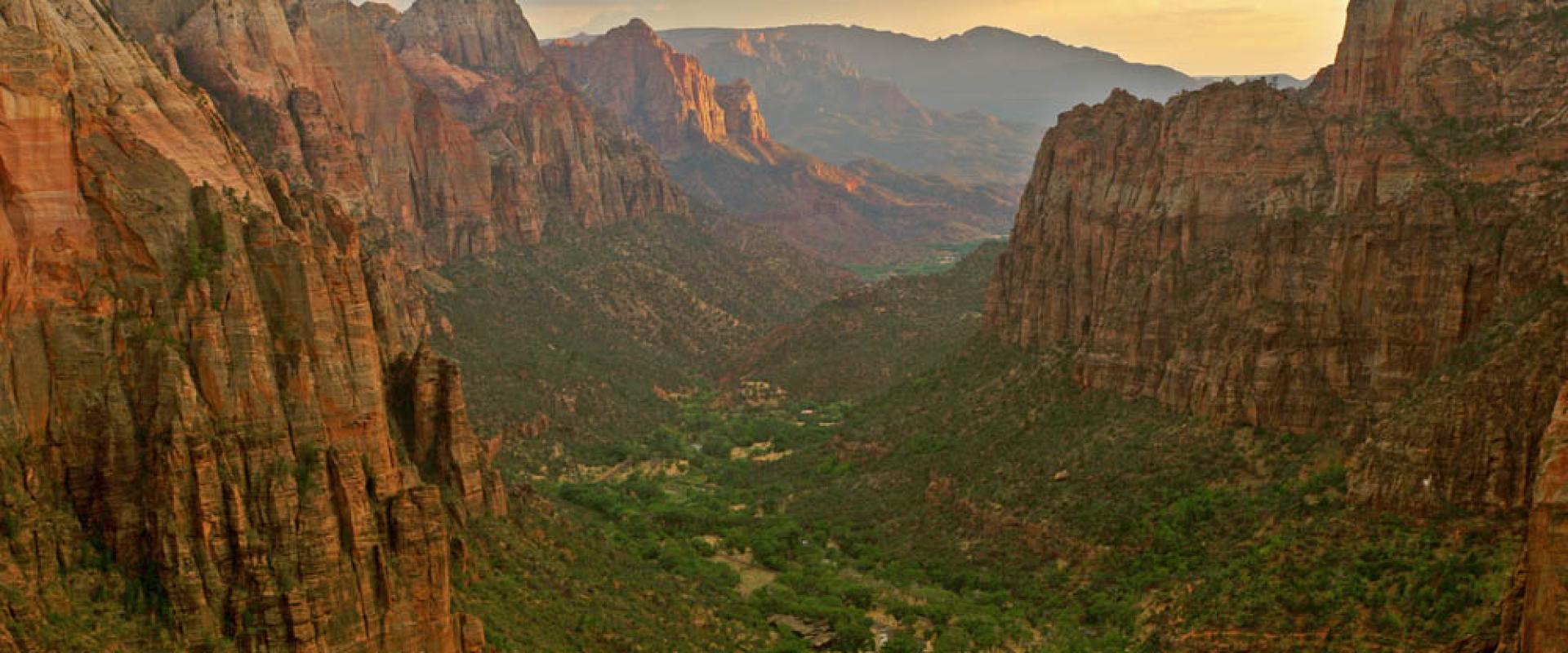 Zion Canyon from above