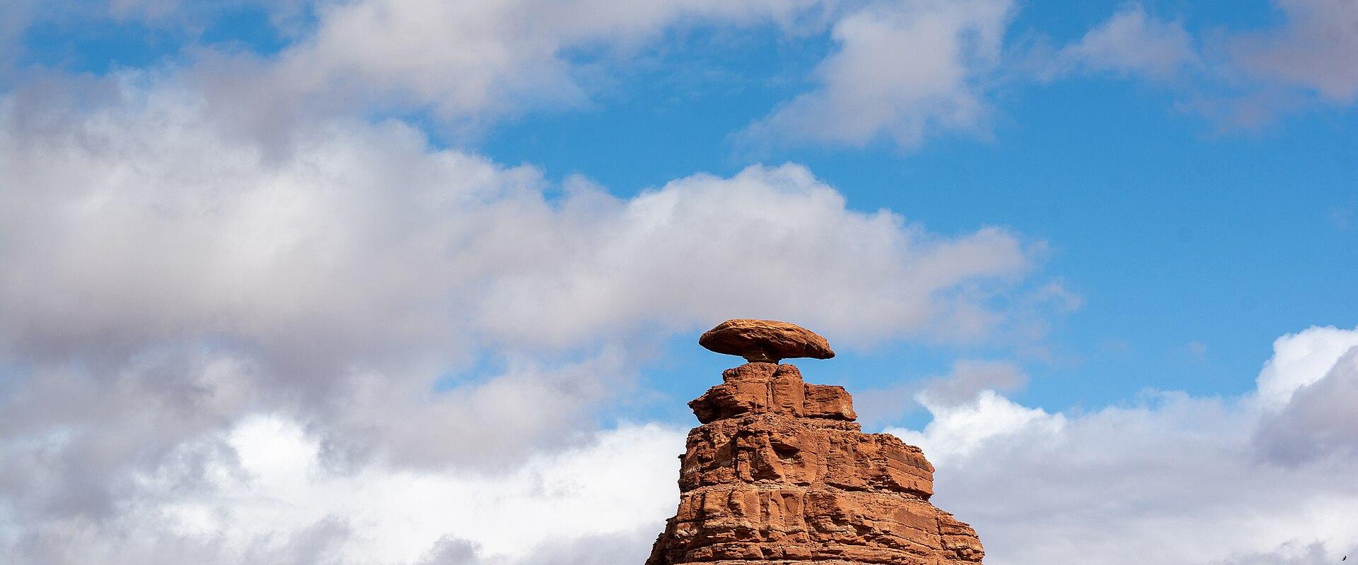 The balanced Mexican Hat rock formation