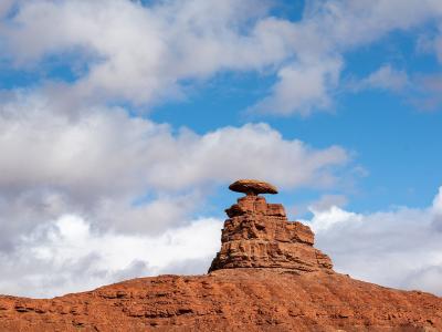 The balanced Mexican Hat rock formation