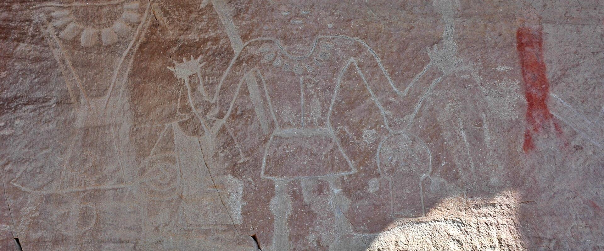 Fremont petroglyphs at McConkie Ranch