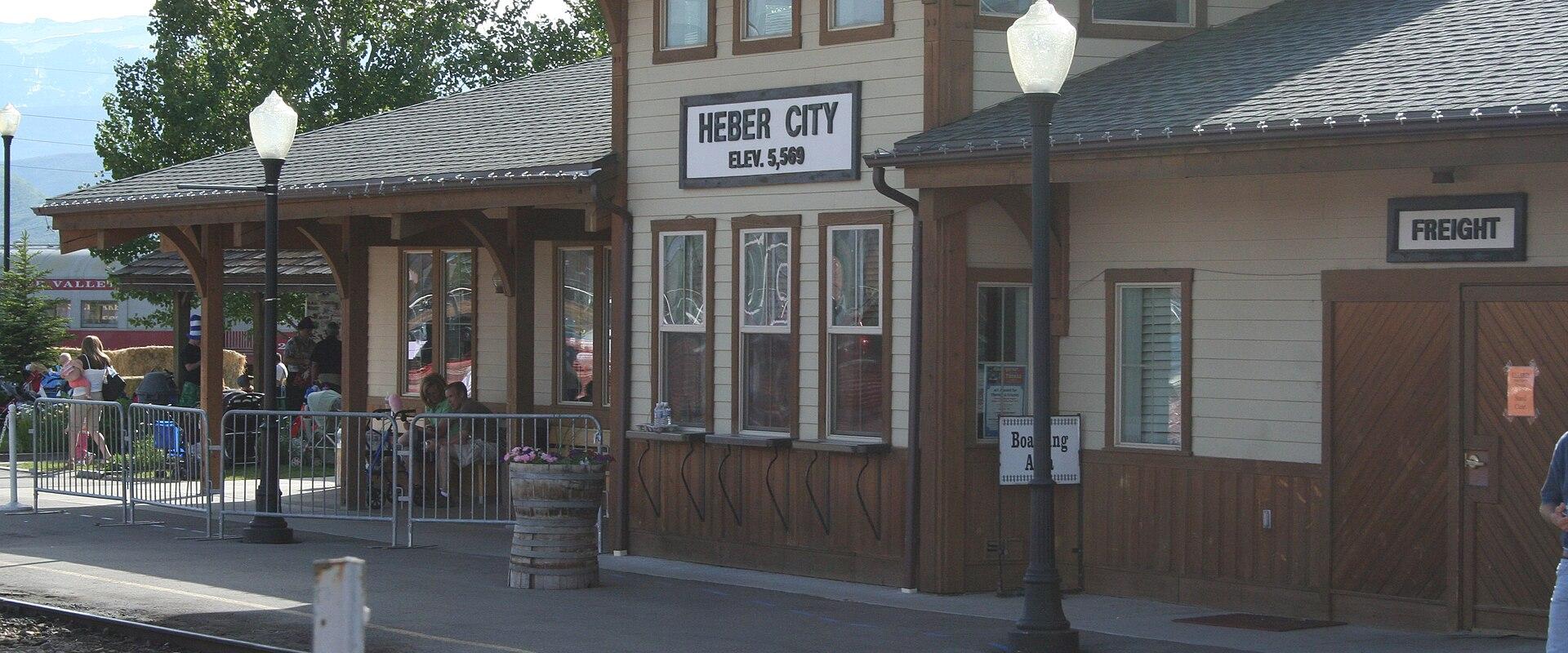 The Heber Valley Railroad depot in Heber City