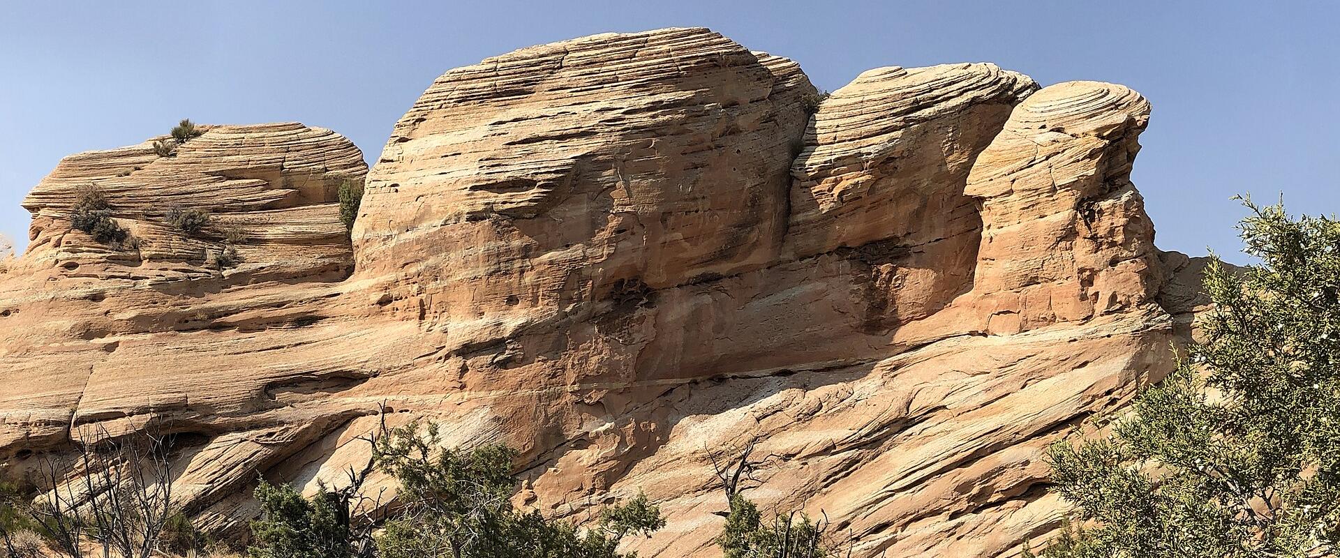 Sandstone formations at Red Fleet