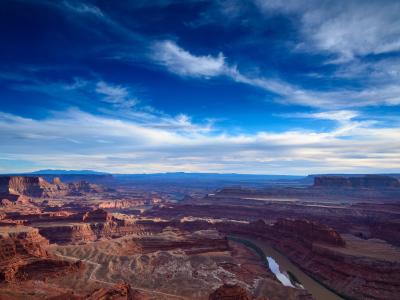 View over the Colorado River canyons from Dead Horse Point