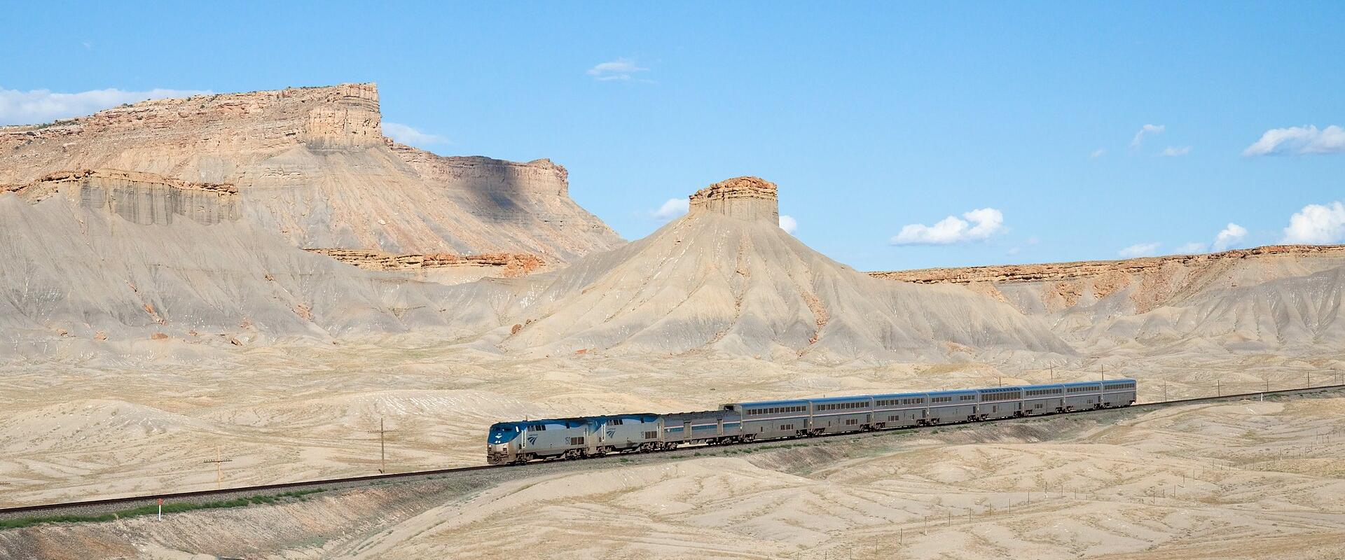 The Book Cliffs above the desert near Green River