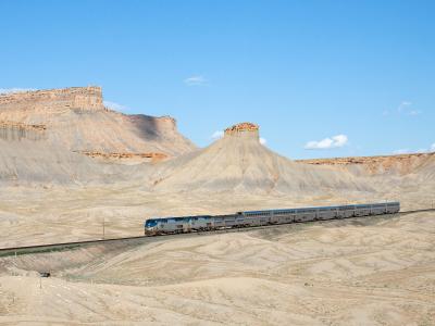 The Book Cliffs above the desert near Green River